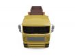 long dump truck on white background