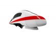 white train isolated view