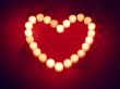 heart from candles