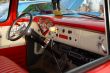 Interior of antique car