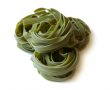Curls of green macaroni