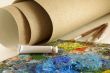 set for painting with canvas