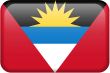 Antigua and Barbuda Flag Button