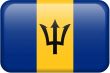 Barbados Flag Button