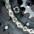 MTB crankset with  chain
