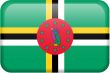 Dominica Flag Button