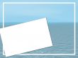 Blank card on a background of a sea landscape
