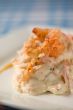 Salad with river crayfish