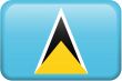 St. Lucia Flag Button