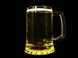 Beer glass isolated