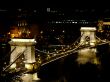 Sz&eacute;chenyi Chain Bridge in Budapest by night