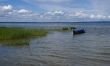 boats on quiet lake