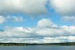 Clouds over lake