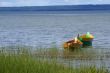 boats on quiet lake