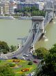 Sz&eacute;chenyi Chain Bridge on Danube river, Budapest