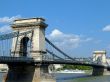 Sz&eacute;chenyi Chain Bridge on Danube river, Budapest