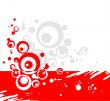 Red circles background