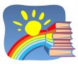 Books and rainbow