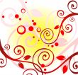 Red curls background
