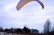 Paraplan in winter in Russia