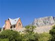 Stone cottage in mountains