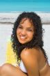 smiling girl at beach