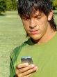 Young man with mobile