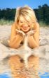 playing with sand