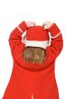 Back of the child in red