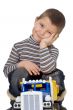 child with car