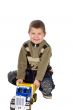 child with car