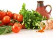 fresh vegetables with paprika and jug