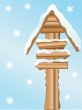 Snowy signpost