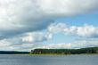 Clouds over lake