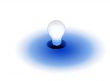 Light Blue Lightbulb