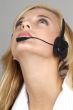 woman with headset