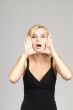 woman cries