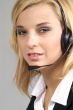 woman with headset