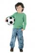 Child with soccer ball