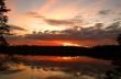 Sunset on wood lake