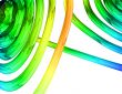 Glass tubes abstract