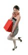 shopper talking  by cellphone