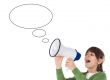 Girl with megaphone