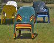 Armchairs are prepared for tourists