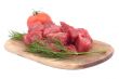 Raw beef with tomato and dill