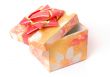 Gift box with red bow