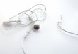 Earphones with knot on the wires