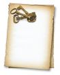 paper with old keys