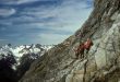 Climbers traversing Mt Formidable