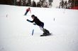 snowboarder slalom moving